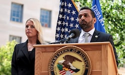 US-Justizministerin Pam Bondi und FBI-Direktor Kash Patel