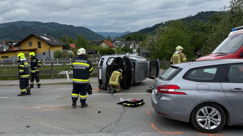 Der Unfall ereignete sich im Kindberger Ortsteil Hadersdorf. (Bild: BFVMZ/FF Hadersdorf)