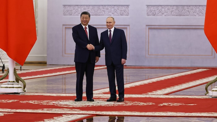 Xi Jinping mit Russlands Präsident Wladimir Putin