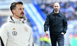 Sandro Wagner (l.) hat Hoffenheim abgesagt. Noch ist dort Christian Ilzer (r.) Trainer.
