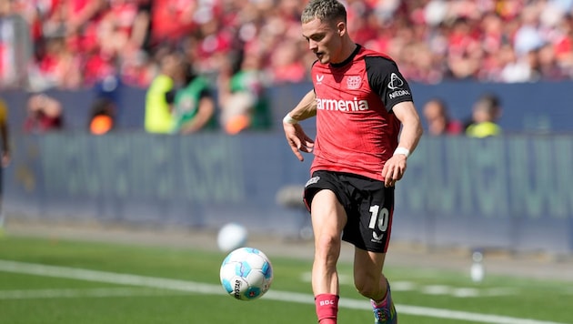 Hat Florian Wirtz mit Bayer Leverkusen schon abgeschlossen? (Bild: AP/Copyright 2025 The Associated Press. All rights reserved.)
