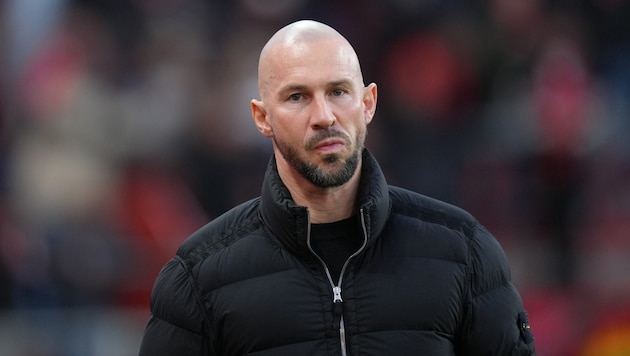 Christian Ilzer hat sich zu den Spekulationen über seine Hoffenheim-Zukunft geäußert. (Bild: AFP/APA/Pau Barrena)
