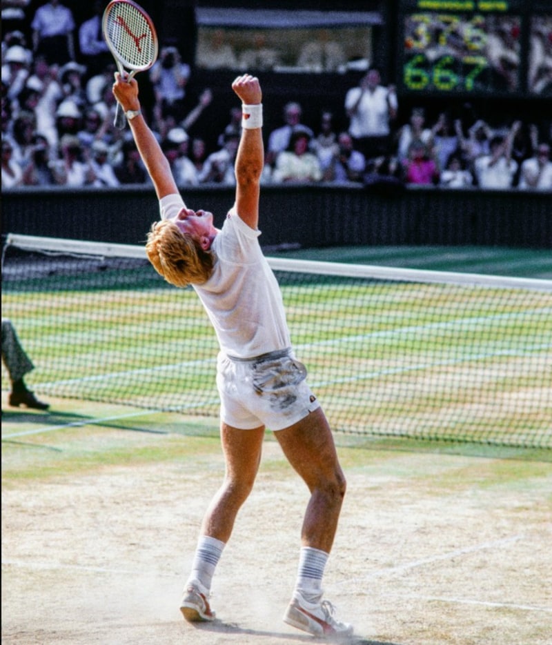 1985 holte Becker als 17-Jähriger seinen ersten Wimbledon-Titel. (Bild: X/Wimbledon)