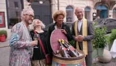 Franz-Josef Baur, Brigitte Karner, Arabella Kiesbauer und Toni Faber