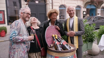 Franz-Josef Baur, Brigitte Karner, Arabella Kiesbauer und Toni Faber (Bild: krone.tv)
