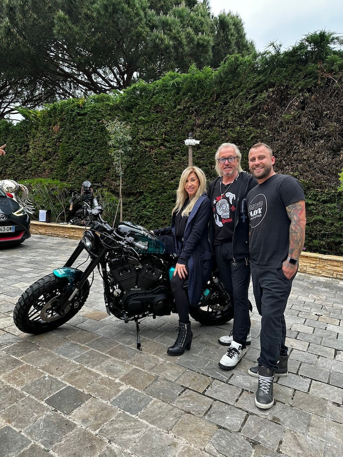 Philip Prisching mit Robert und Carmen Geiss.
