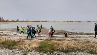 Auch viele Kinder engagierten sich bei der Aktion. 