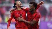 Wird’s für Leroy Sané und Kingsley Coman auch gegen Borussia Mönchengladbach Grund zum Jubeln geben? (Bild: AFP/RONNY HARTMANN)