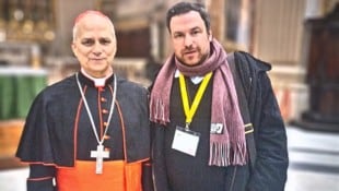 Der Kärntner Jakob Marinus Mokoru traf bereits im Februar anlässlich einer Pilgerreise in Rom den am Donnerstag neugewählten Papst Leo XIV.  (Bild: Jakob Mokoru)