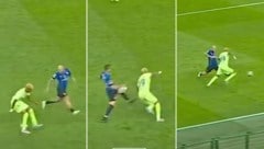 Egal, wer versuchte, Yamal den Ball abzujagen – der Barca-Youngster schien immer die bessere Idee zu haben. (Bild: Facebook.com/UEFA Champions League)
