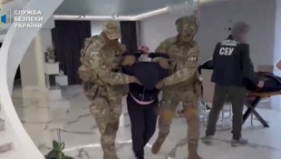 Der SBU hat zwei Verdächtige festgenommen. (Bild: Sluzhba bezpeky Ukrainy (SBU))