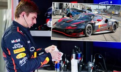 Max Verstappen fuhr einen GT3 Ferrari am Nürburgring.