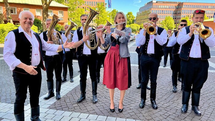 Wendi’s Böhmische Blasmusik sorgte für pannonische Klänge in der Hansestadt.