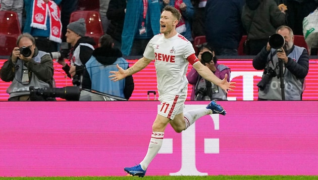 Florian Kainz schießt Köln mit einem Doppelpack zum Sieg!  (Bild: AP/Martin Meissner)