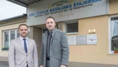 Verein der Bosniaken Steiermark: Leitender Imam Sabahudin Hašić und Obmann Elvedin Omerčević (v. l.) (Bild: Jürgen Fuchs)
