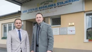 Verein der Bosniaken Steiermark: Leitender Imam Sabahudin Hašić und Obmann Elvedin Omerčević (v. l.) (Bild: Jürgen Fuchs)