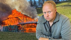 Philipp Thanner musste nun zum zweiten Mal einen Großbrand bei seinem Hof miterleben. (Bild: ZOOM Tirol)