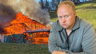 Philipp Thanner musste nun zum zweiten Mal einen Großbrand bei seinem Hof miterleben. (Bild: ZOOM Tirol)