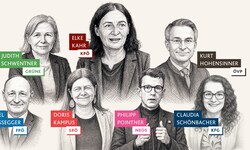 Die Spitzen der sieben im Grazer Gemeinderat vertretenen Parteien rüsten sich für die Wahl ...