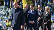 Die Staats- und Regierungschefs der vier wichtigsten europäischen Partner kamen gemeinsam nach Kiew – mit einer klaren Botschaft. (Bild: EPA/Darek Delmanowicz)