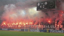 „Wir werden Meister! Die Nordkurve von Sturm ist schon meisterhaft. (Bild: Pail Sepp)