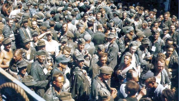 Hunderttausende deutsche Kriegsgefangene wurden nach England verschifft und dort auf verschiedene Lager verteilt. Auch der Kärntner Otmar Kelz war darunter. (Bild: DM)