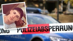 Ein 14-Jähriger wurde auf einem Spielplatz in Menden tot aufgefunden – nach dem Tatverdächtige Alexis R. (17, kleines Bild) wird gefahndet. (Bild: Krone KREATIV/stock.adobe.com, polizei.nrw)