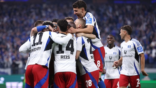 Der HSV ist zurück im Oberhaus. (Bild: APA/AFP)
