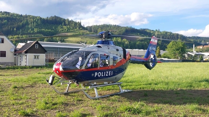 Die Suche mittels Polizeihubschrauber verlief vorerst negativ. (Bild: FF Hadersdorf)