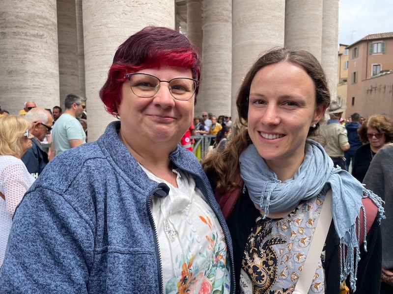 Anita (l.) und Franziska aus Oberösterreich (Bild: Gerald Schwaiger)