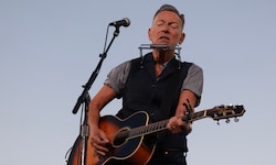 Bruce Springsteen 2024 bei einem Auftritt für die Demokratin Kamala Harris