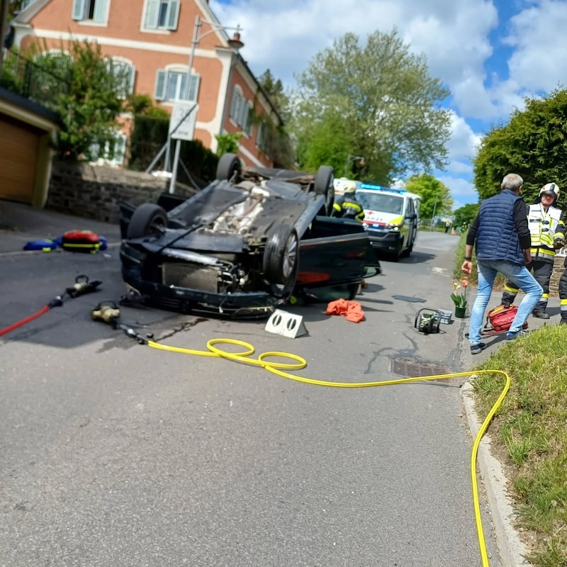 Die Unfallstelle am Griespslatz (Bild: FF Vorau)