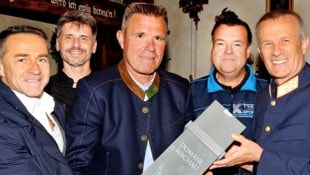 Obstl Thomas Heinreichsberger, Postenkommandant ChefInsp Anton Hieber, „Jung-Pensionist“ Erich ...