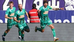 Guido Burgstaller traf zum 1:0. (Bild: GEPA)