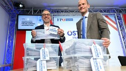 Am 6. Mai brachte FPÖ-Chef Herbert Kickl 827 parlamentarische Anfragen zur Aufarbeitung der Pandemie ein. (Bild: APA/HELMUT FOHRINGER)