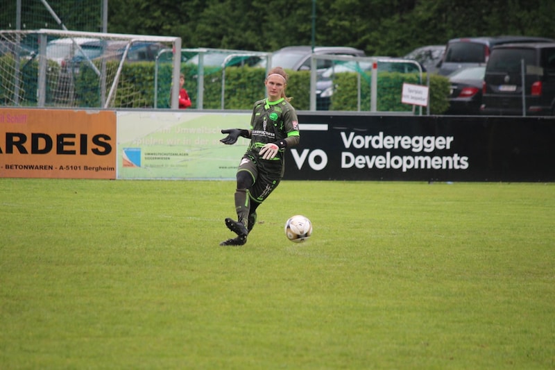 Michaela Fischer (hier im Jahr 2022) wurde bei den Bergheim-Damen groß. (Bild: FC Bergheim Damen)