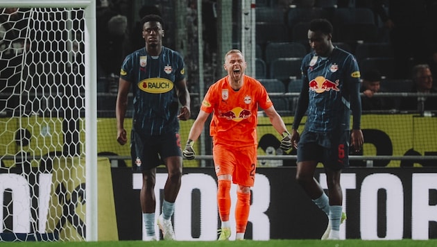 Auch in der zweiten Saison gab es für Goalie Schlager keinen Titel mit den Bullen. (Bild: Christian Hofer - FC Red Bull Salzburg)