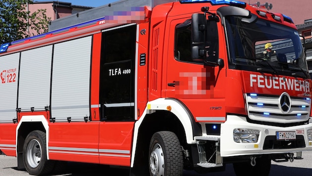 Die Feuerwehr musste auch anrücken. (Symbolbild)