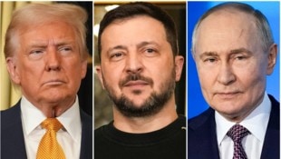 In den vergangenen Wochen brachte Trump mehrfach seinen Frust darüber zum Ausdruck, dass die Verhandlungen bisher kein richtiges Ergebnis gebracht haben. Abwechselnd attackierte er Selenskyj und Putin für ihr Handeln. (Bild: AP/AP ( via APA) Austria Presse Agentur)