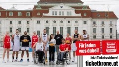 Österreichs Damen, Herren und Rollstuhl-Basketballer beim Wiener Eislaufverein am Heumarkt, wo ...