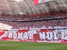 War diese Choreographie zum Abschied von Thomas Müller zu wenig der Ehre für die Klublegende? (Bild: AFP/APA/Alexandra BEIER)