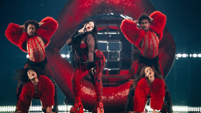 Maria Conte trat mit dem Song „Serving“ für Malta an.