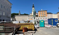 Derzeit ist der Mozartplatz eine Baustelle.