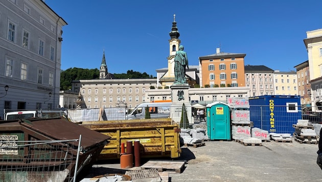 Derzeit ist der Mozartplatz eine Baustelle. (Bild: Roittner Felix)