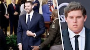Christopher Schwarzenegger zeigt sich jetzt (l.) schlank und fit – rechts noch in Zeiten seines Übergewichts. Der Weg dahin: lang, hart und voller Disziplin. (Bild: Krone KREATIV/PPS

APA/Getty Images via AFP/GETTY IMAGES/Anna Moneymaker)