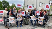 Etwa 70 Teilnehmer versammelten sich am Mariahilferplatz – darunter auch die ...