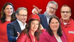 Barbara Novak, Alexander Wrabetz, Ulli Sima, Kathrin Gaál , Peter Hacker und Christian Meidlinger. (Bild: Krone KREATIV/Manhart Eva, MAX SLOVENCIK, Jöchl Martin, Zwefo, Holl Reinhard, Bartel Gerhard)