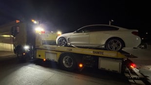 Unter anderem wurde in Hohenems dieser BMW beschlagnahmt.  (Bild: Polizei Vorarlberg)