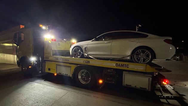 Unter anderem wurde in Hohenems dieser BMW beschlagnahmt.  (Bild: Polizei Vorarlberg)