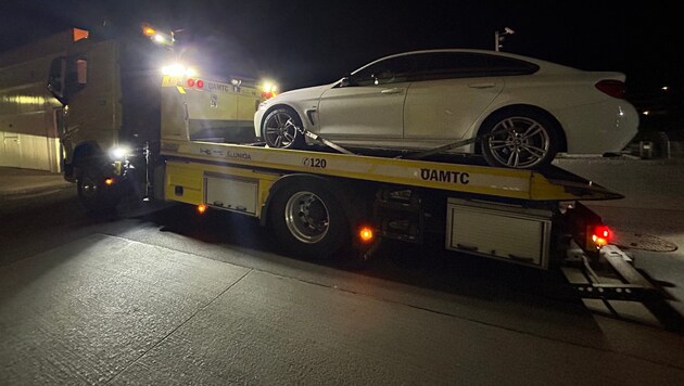 Unter anderem wurde in Hohenems dieser BMW beschlagnahmt. 